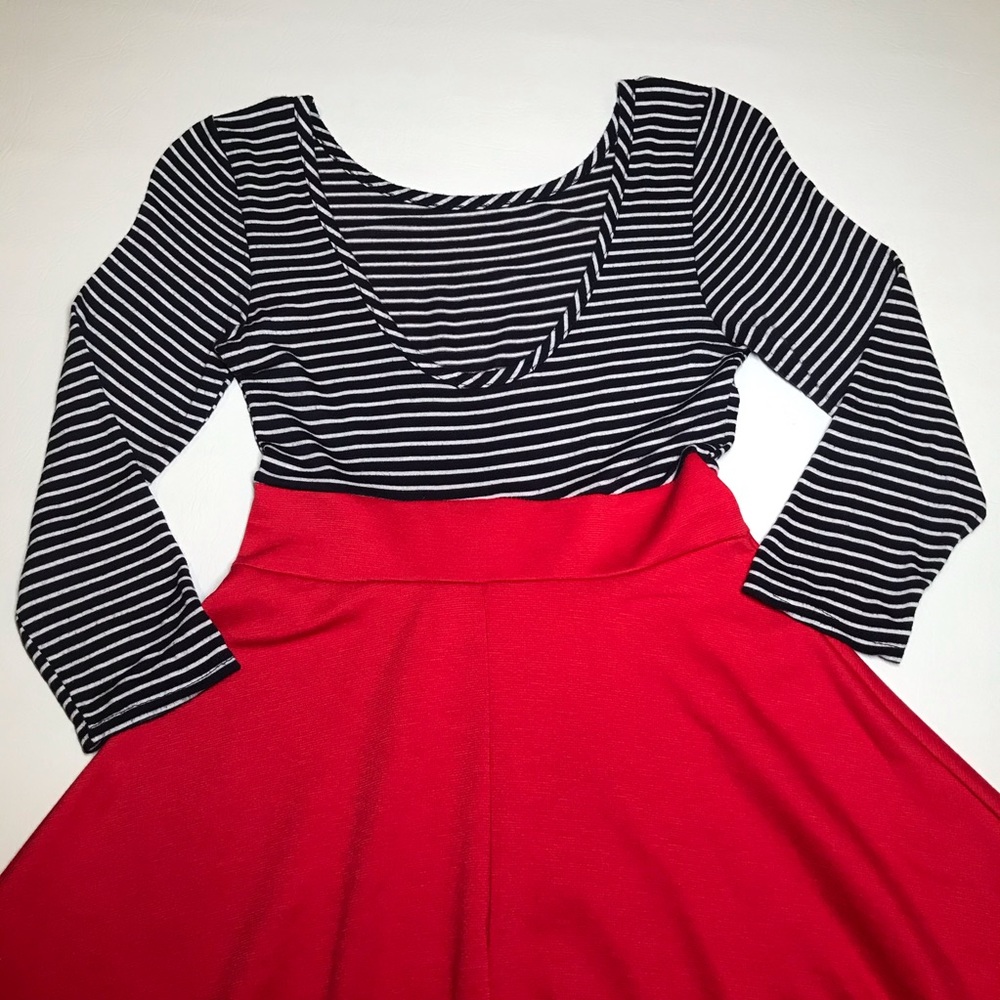 A’gaci A’gaci A’gaci Women’s Blue/White/Red Dress - Picture 9 of 10